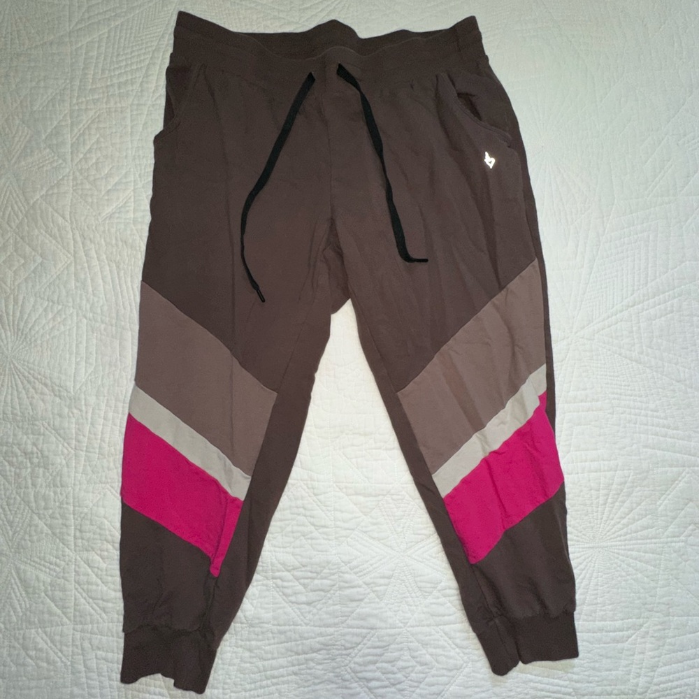 Torrid Brown and Pink Joggers Athletic Sweatpants